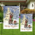 thumbnail image 4 of Merry Christmas Weimaraner Snowy Winter with Gifts Tree Decorations Garden Flag 12x18in Double Sided Weim Gray Ghost Dog Lover Outdoor Decor - 12020, 4 of 5