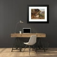 thumbnail image 4 of Carl Jutz 24x19 Black Modern Framed Museum Art Print Titled - Dog in the Poultry Yard (1872), 4 of 5