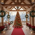 thumbnail image 3 of 48in Pre-Lit Christmas Wreath with Remote Control, SESSLIFE Large Artificial Wreath with 150 Dual White LEDs and 11 Modes for Outdoor Front Door, Gate, Wall, Light Green, 3 of 10