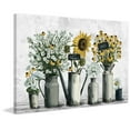 thumbnail image 2 of Parvez Taj Tin Can Flowers Painting Print on Wrapped Canvas, 2 of 6