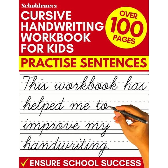 5 In Cursive Cursive Handwriting Workbook for Kids: Cursive Writing Practice Book ...