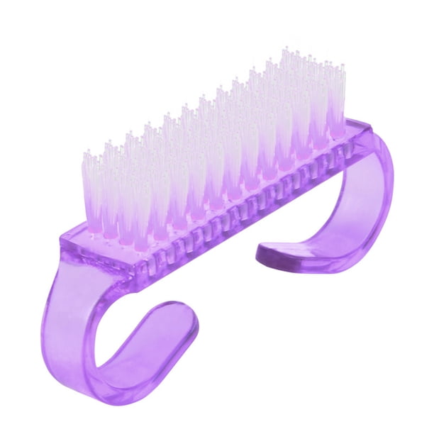 Seitruly Cepillo de limpieza de uñas Juego de maquillaje de plástico Manicura pedicura Accesorios de exfoliación de color Herramienta de cuidado de Type3 NO3 Seitruly CE013623-03B