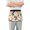 Cute Pug Dog and Flower, variant on Tropical Pineapple Server Apron with 3 Pockets Waterproof Waitress Waist Short Apron for Man Woman 12 Inches