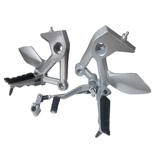 Estriberas para motocicletas Accesorios para motociclistas CR 5 250Z/250sz Plata