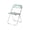 Blue+Green, variant on Folding Chair, Acrylic Chair, Stackable Chair, Transparent Ghost Chair with Chrome Frame for Event, Party, Dining Room or Living Room, Clear