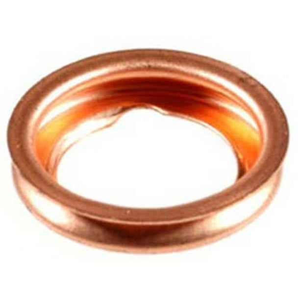 10 Copper Oil Drain Plug Gaskets Compatible with Ford F4XY6734A and