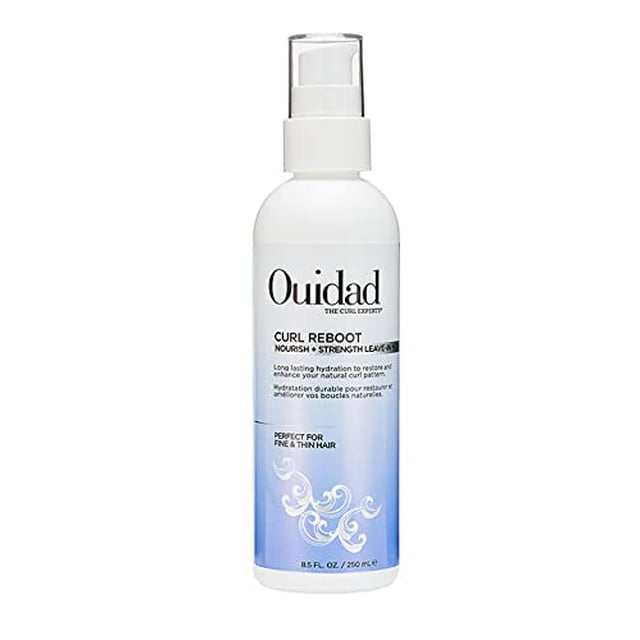 OUIDAD Curl Reboot Fortifie + Nourrit Masque Sans Rinçage - Cheveux Fins, 8,5 oz
