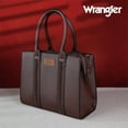 thumbnail image 4 of Wrangler 3Pcs Handbags Set Tote Bag & Medium Crossbody Purse & Wallet, Coffee, 4 of 6