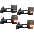 thumbnail image 3 of Replacement For  Silverado Sierra 07 - 13 Power Heat Clear Sequential Light Black Tow Mirror Pair, 3 of 5