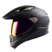 1Storm Dual Sport Helmet Motorcycle Full Face Motocross Off Road Bike HGXP14A Matt Black