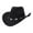 Style B Black, variant on Segolike Western Cowboy Hat Sun Hat Fedora Hat for Travel Outdoor Music Festival Dress