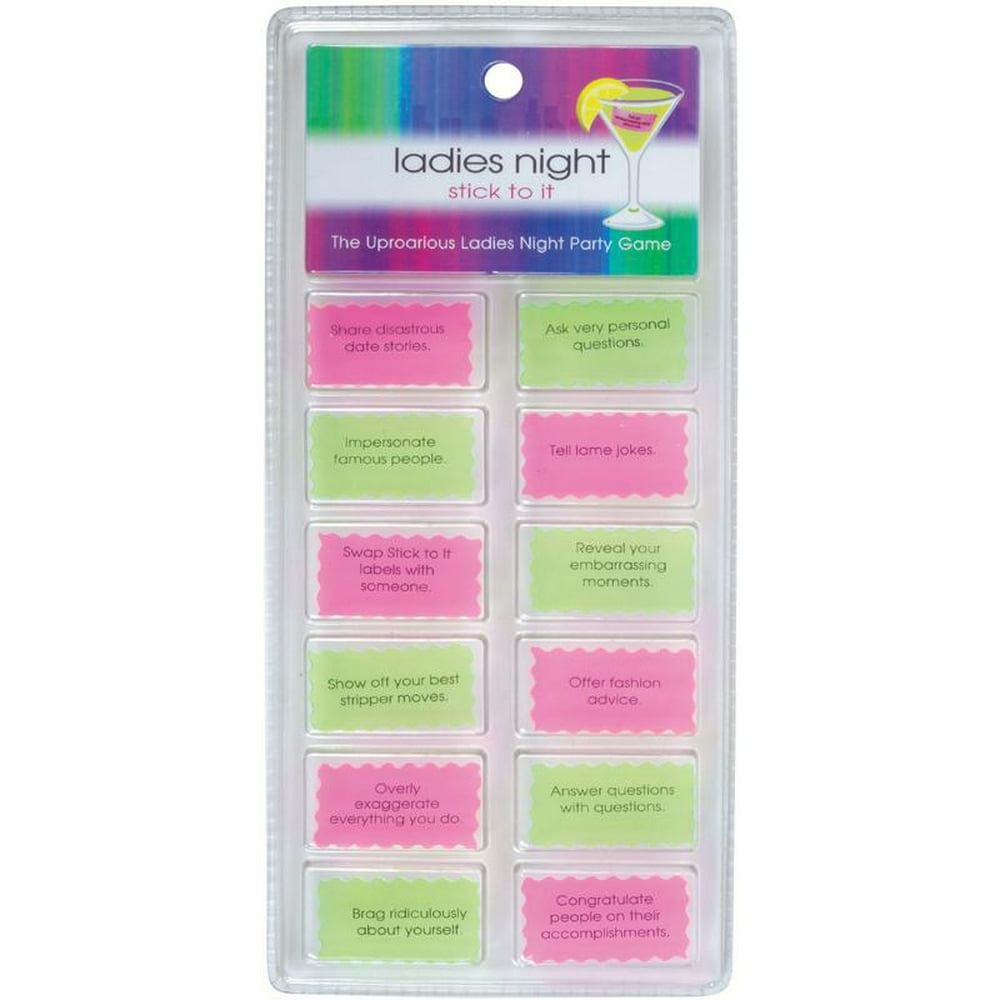 Kheper Ladies Night Stick To It Dare 12pc Drinking Game