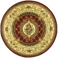thumbnail image 5 of SAFAVIEH Lyndhurst Ella Traditional Bordered Area Rug, Red/Ivory, 5'3" x 7'6", 5 of 6