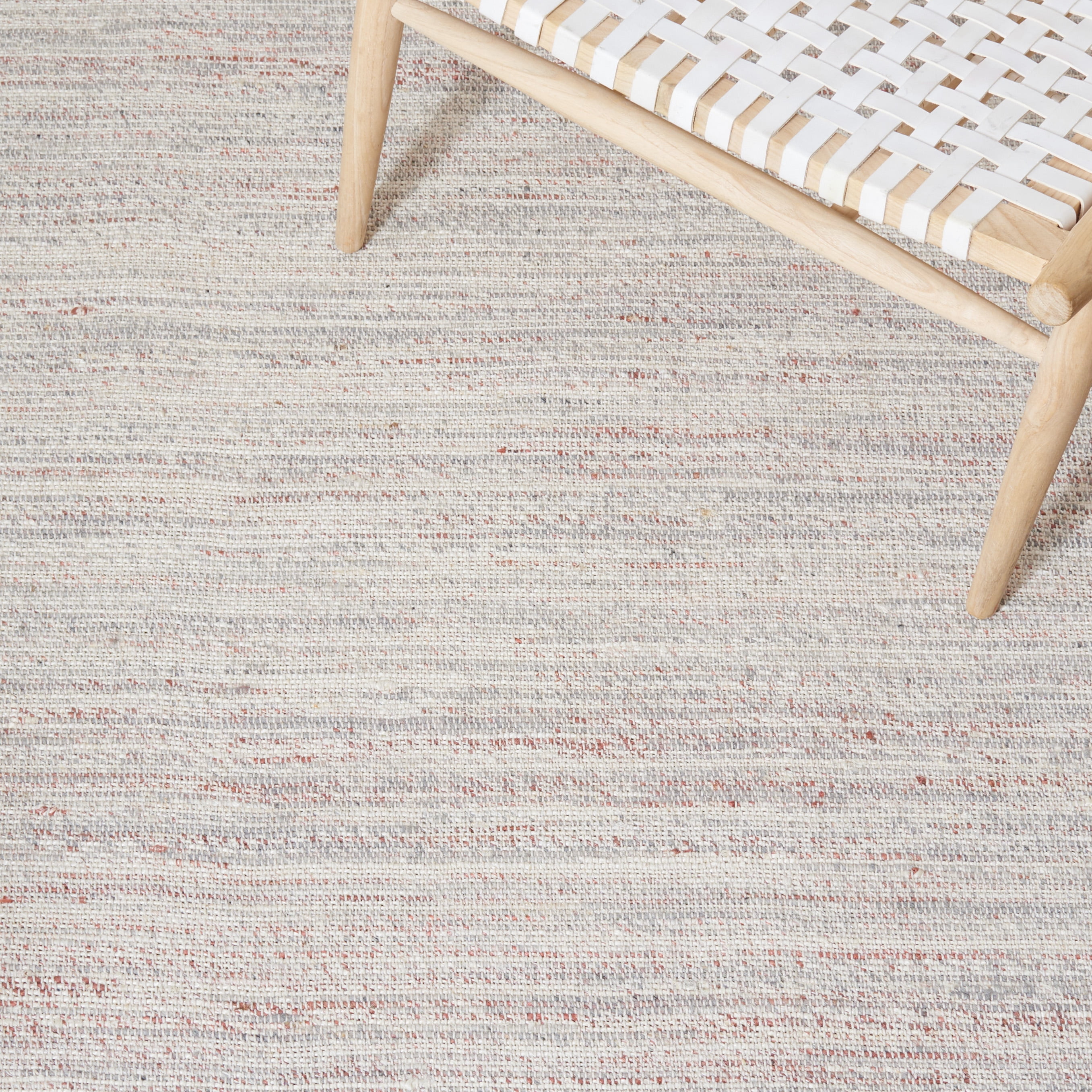 SAFAVIEH Natural Fiber Iskra Abstract Area Rug, Grey/Red, 8' x 10'