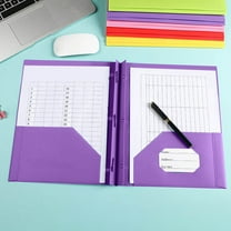 Plastic Folders With Pockets, Heavy Duty Pocket Folders, Letter Size File Folders, Durable Plastic Organized Storage, Bright Colors, For Workspace/Learning area, Document Protection, UKHBMC