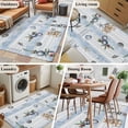 thumbnail image 5 of Area Rugs for Living Room 4x6 Ft, Christmas Non Slip Area Rugs for Kitchen Bedroom Entryway, Sliver Xmas Ball Gifts Ocean Conch Starfish Coastal Washable Carpet Runner Rug Floor Mats for Bedroom, 5 of 8