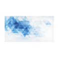 thumbnail image 2 of Haosy Blue and White Geometric Bathroom Rugs Non Slip Absorbent Soft Plush Quick Dry Bath Mat, 39"x20", 2 of 8