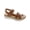 Dark Natural, variant on Womens Seilena Leather Braided Slingback Sandals