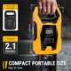 thumbnail image 2 of Compresor de Aire Portátil para Llantas con Doble Alimentación AC/DC (110V y 12V) Medidor de Presión y Apagado Automático para Auto Motocicleta Bicicleta e Inflables, 2 of 7