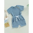 thumbnail image 4 of Baby Pajamas Newborn Boy Girl Cute Solid Color Lounge Set 6M 12M 18M 24M 3Y Sleepwear Pjs Nightwear Gender Neutral Baby Clothes, 4 of 10