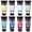 8 Retro Colors, variant on AUREUO Non-Toxic 8-Color Glow Acrylic Paint Set, Fluorescent Pigments for Canvas, Wood, Rocks, and Crafts