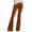 Brown, variant on Prolriy Flare Pants for Women, Womens Fashion Low Waist Solid Color Trousers Ladies Pants Bell Bottoms Womens Pants Brown M