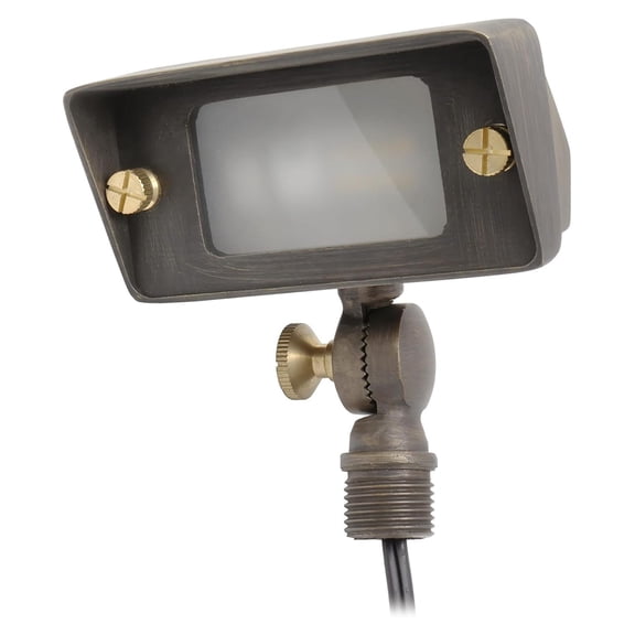 Brass Landscape Lighting Fixture - R9872 Low Voltage Flood Light & Wall Wash for Outdoor Use, 12V, Heavy Duty Cast Brass, G4 Bulb (Bulb Not Included) Bronze