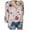 Pink, variant on EQWLJWE Blouse Shirts for Women Plus Size Floral Print V-Neck Button Pocket Short Sleeve Summer Vintage Elegant Casual Tops Size As Shown