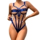 thumbnail image 1 of Gibobby Lencería sexy Mujeres Sexy Cinta Anillo de Sin espalda Body Lencería(Azul oscuro, G), 1 of 5
