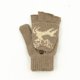thumbnail image 1 of Guantes de lana de otoño e invierno para hombres y mujeres, guantes cálidos de doble uso con tapa de copo de nieve, guantes de medio dedo tejidos con ciervo, 1 of 6