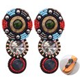 thumbnail image 1 of 2PCS Shoes Patch Handmade Beads Ethnic Shoes Applique Sew on Patch for Sandals, 1 of 10