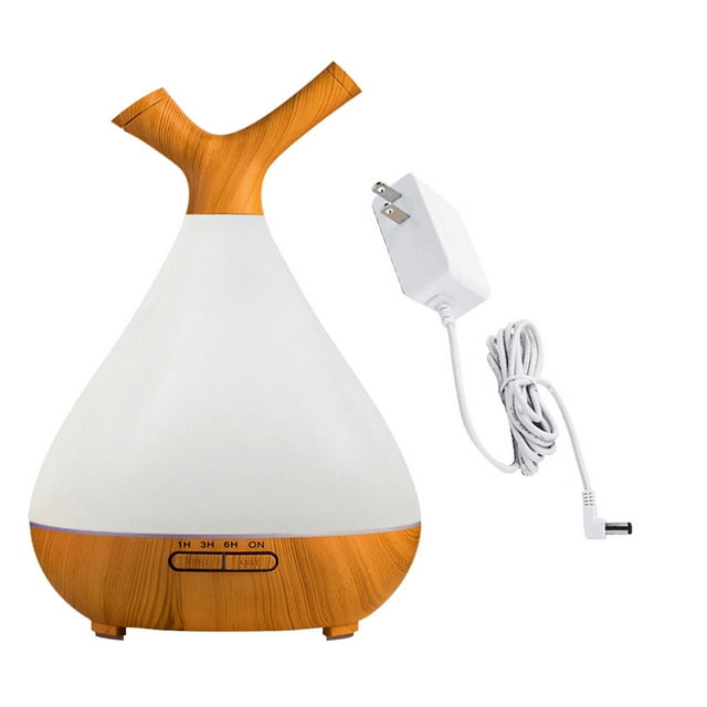 Wood Grain Ultrasonic Air Humidifier Essential LED Night Light LED Light Wood Grain