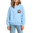 thumbnail image 5 of UKHCCC Boys Girls Cherry Leopard Bow Crewneck Sweatshirt, Oversized Long Sleeve Graphic Pullover for Kids Ages 1-13, Casual Fall Winter Top, 5 of 7