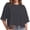 Deep green, variant on Women Round Neck Cropped T Shirts Soft Short Sleeve Boxy Tee Casual Athletic Gym Yoga Tops