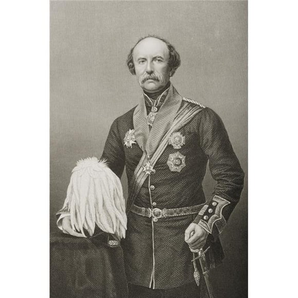Posterazzi DPI1860526LARGE William Fenwick Williams of Kars Baronet Kcb 1800-1883 British Major-Generalengraved by Dj Pound From A Photog Poster Print, 22 x 34