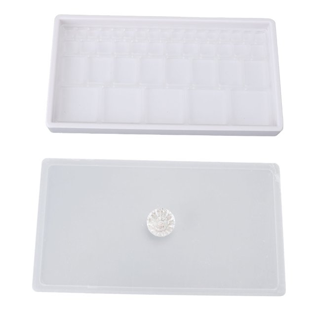 Caja De Piezas De Reloj, Cubierta Antipolvo De Piezas De Reloj Que Mantiene El Almacenamiento Dividido Organizado Para El Espacio De Trabajo