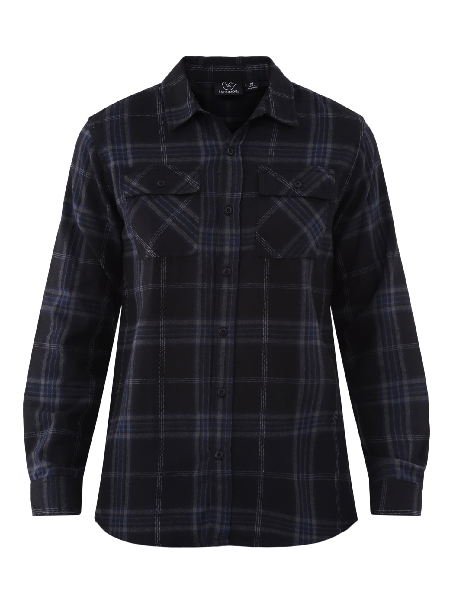 Burnside Men's Modern Fit Plaid Flannel Shirt with Long Sleeves, Sizes S-2XL