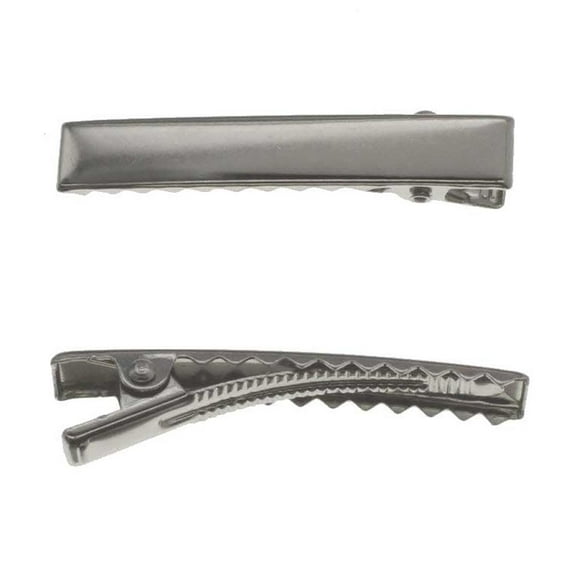 HBC 1.75 Inch Hair Clips Flat Alligator Clips with Teeth - 24 Pack