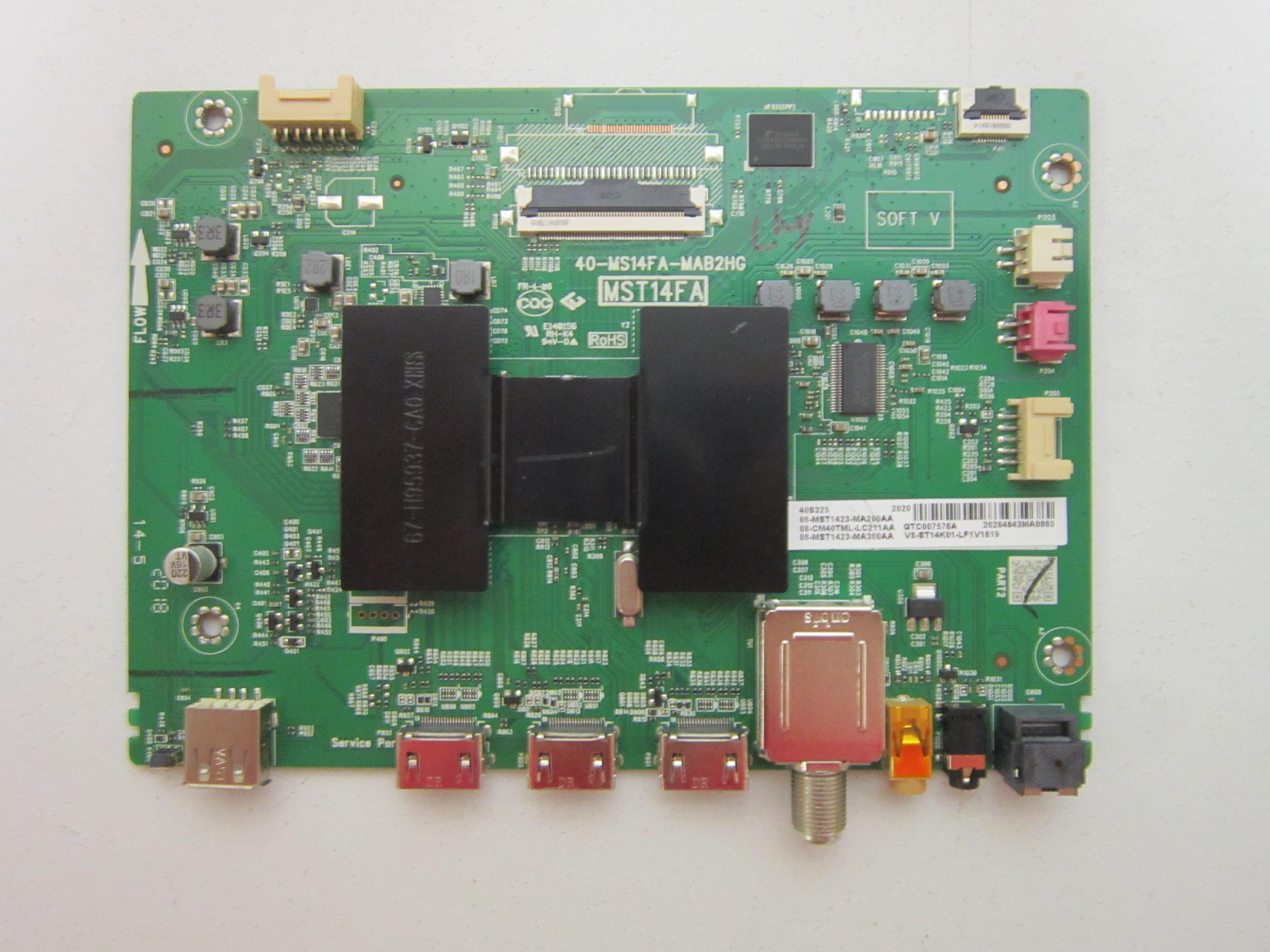 TCL 40S325 Main Board (40MS14FAMAB2HG) 08MST1423MA200AA