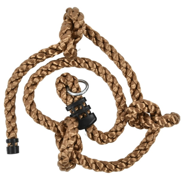 Tree Swing w/knotted climbing rope and hanging hardware