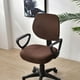 thumbnail image 3 of Funda giratoria giratoria para asiento de silla, de cojín, protectores de poliéster, color sólido, antipolvo, funda para silla de computadora p café Sunnimix cubierta de asiento, 3 of 8