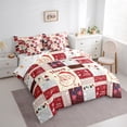 thumbnail image 3 of Manfei Happy Holiday 7-Piece Twin Bedding Sets,Christmas Santa Claus Bedding Comforter Set,Happy New Year Sheet Sets For Girls Boys,Breathable Home Decor Reversible, 3 of 8