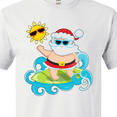 thumbnail image 4 of Inktastic Surfing Santa T-Shirt, 4 of 5