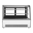 thumbnail image 1 of KFFKFF Refrigerated Display Case, 5 Cu.Ft./145L Countertop Pastry Display Case, 2-Tier Commercial Cake Refrigerator with LED Lighting, TURBO Cooling, 1 of 9