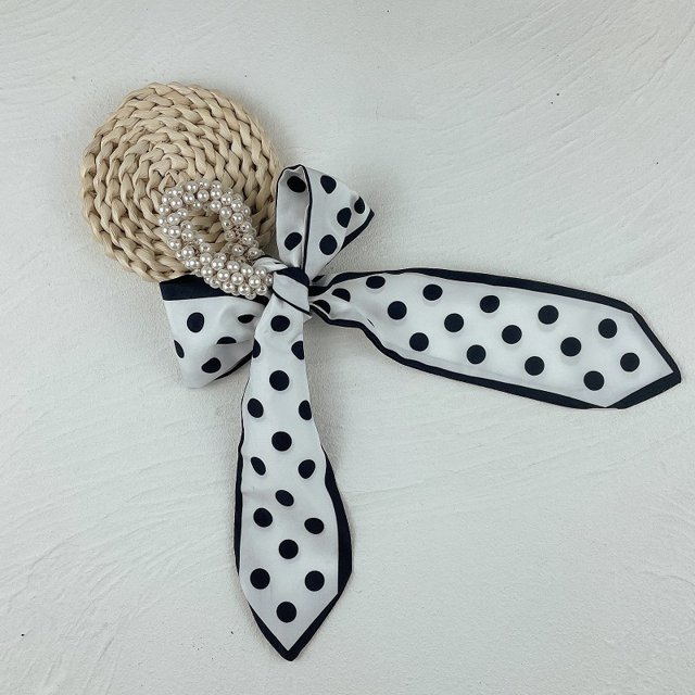 Banda para el cabello con perlas, lazo con estampado decorativo tridimensional, cinta para el cabello, banda elástica para el cabello, accesorios para el cabello