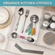 thumbnail image 5 of Adjustable Drawer Organizers, 8-Pack Clear Plastic Dividers for Storage, 5 of 5