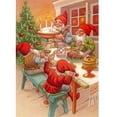 thumbnail image 1 of Cuadros Decorativos Kit de bordado de diamantes con pintura de diamantes dibujo de cena de Navidad para regalo de pared JShteea Nuevos Originales, 1 of 8