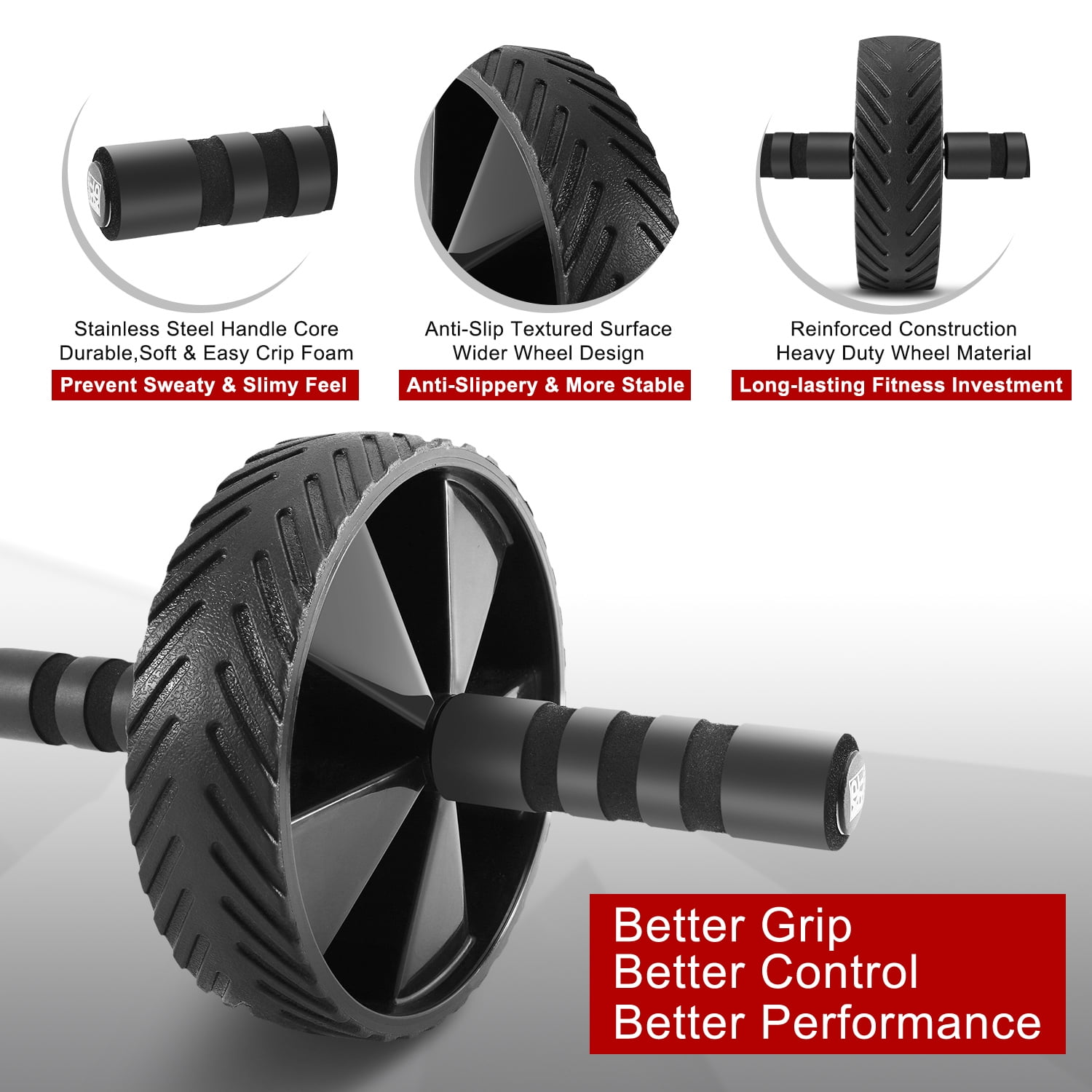 Ab Wheel W/Knee Pad