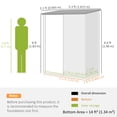 thumbnail image 3 of Outsunny Remise de Rangement Extérieure 5'x3' avec Porte Simple, Gris, 3 of 9