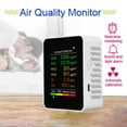 thumbnail image 3 of Detector de calidad del aire 6 en 1, PM2.5, PM10, HCHO, TVOC, CO, CO2, Monitor de formaldehído, WIFI opcional, probador de calidad del aire doméstico multifunción, 3 of 4
